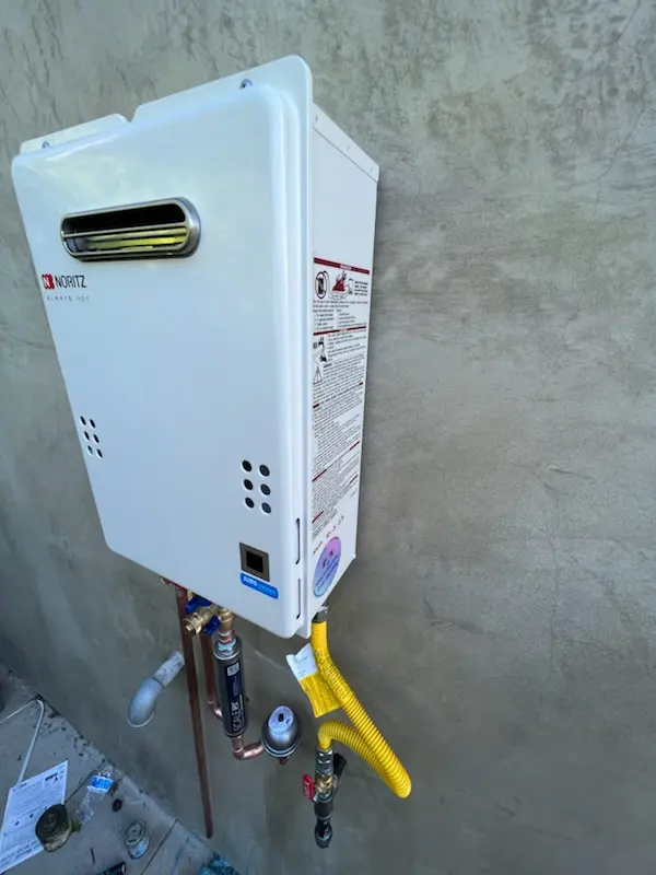 Tankless water heater installation for Holt homes